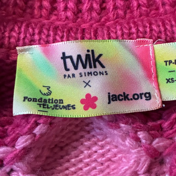 Simons twik open pink cardigan NWOT - Picture 6 of 9